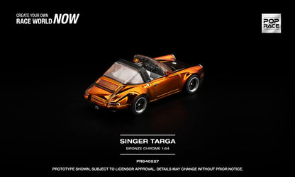 [Pre-Order] Pop Race Singer Targa Bronze Chrome PR640527 1/64 Diecast