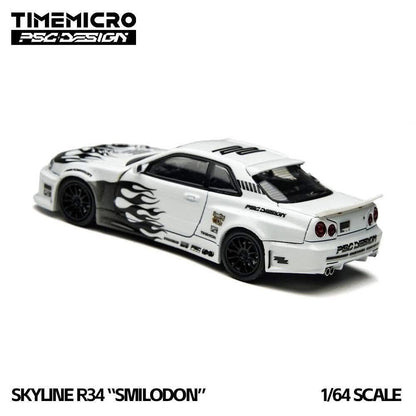 Time Micro Skyline R34 SMILODON HEC 2026 1/64 Diecast