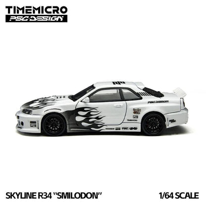 Time Micro Skyline R34 SMILODON HEC 2026 1/64 Diecast