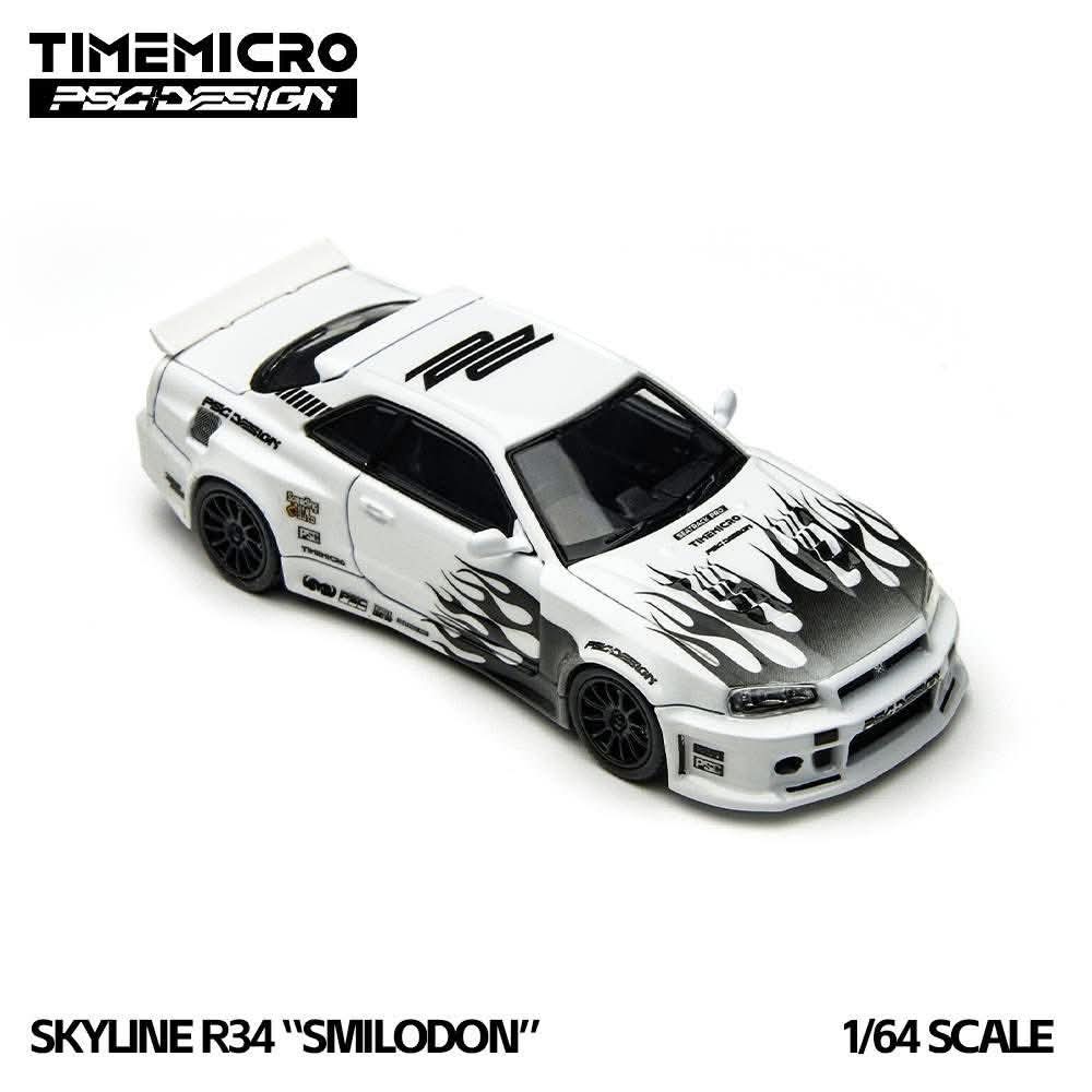 Time Micro Skyline R34 SMILODON HEC 2026 1/64 Diecast