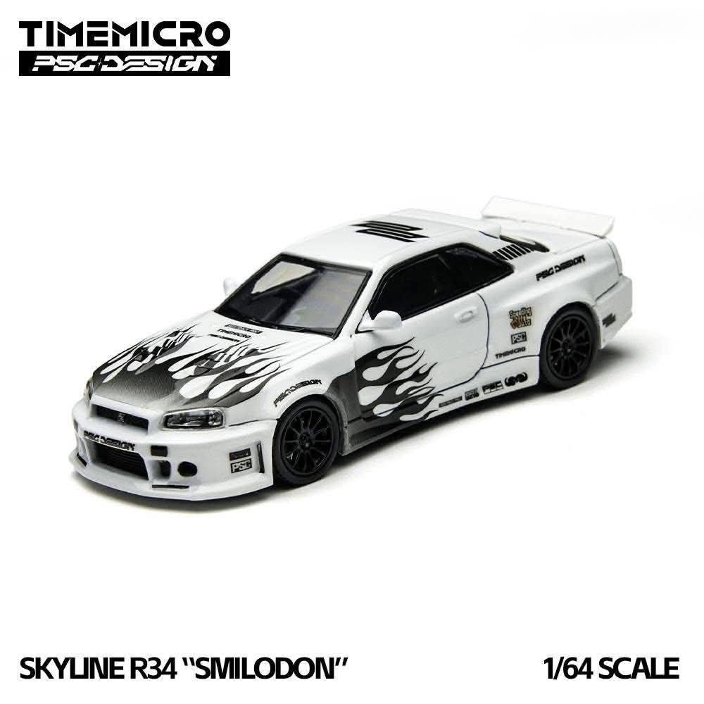 Time Micro Skyline R34 SMILODON HEC 2026 1/64 Diecast