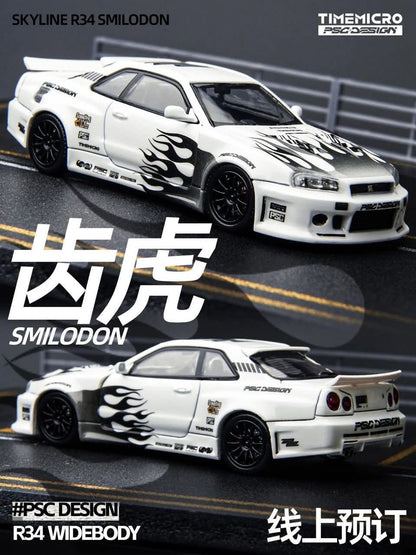 Time Micro Skyline R34 SMILODON HEC 2026 1/64 Diecast
