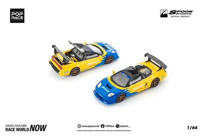 Pop Race Honda Spoon NSX-R GT Collaboration with Spoon Sports PR640310 1/64 Diecast