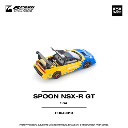 Pop Race Honda Spoon NSX-R GT Collaboration with Spoon Sports PR640310 1/64 Diecast