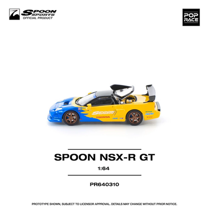 Pop Race Honda Spoon NSX-R GT Collaboration with Spoon Sports PR640310 1/64 Diecast