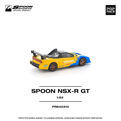 Pop Race Honda Spoon NSX-R GT Collaboration with Spoon Sports PR640310 1/64 Diecast