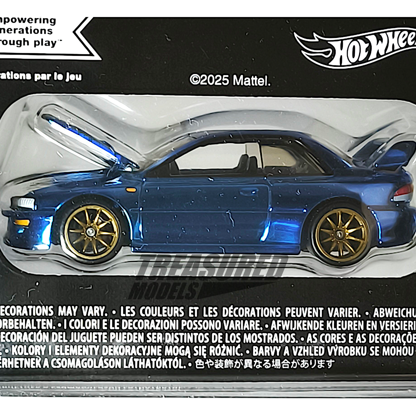 Hot Wheels Subaru 1998 Impreza 22B STi Version Spectraflame WR Blue Mica 2025 Premium RLC 1/64 Die Cast