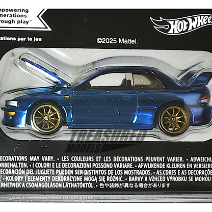 Hot Wheels Subaru 1998 Impreza 22B STi Version Spectraflame WR Blue Mica 2025 Premium RLC 1/64 Die Cast