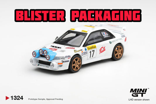 [Pre-Order] Mini GT Subaru Impreza WRC98 #17 1999 Rally Monte-Carlo Blister Packaging MGT01324-BL 1/64 Diecast