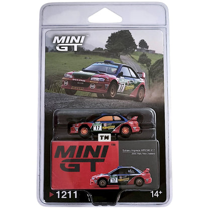 CHASE! MINI GT Subaru Impreza WRC98 #17 2000 Rally New Zealand Blister Packaging MGT01211-BL 1/64 Diecast