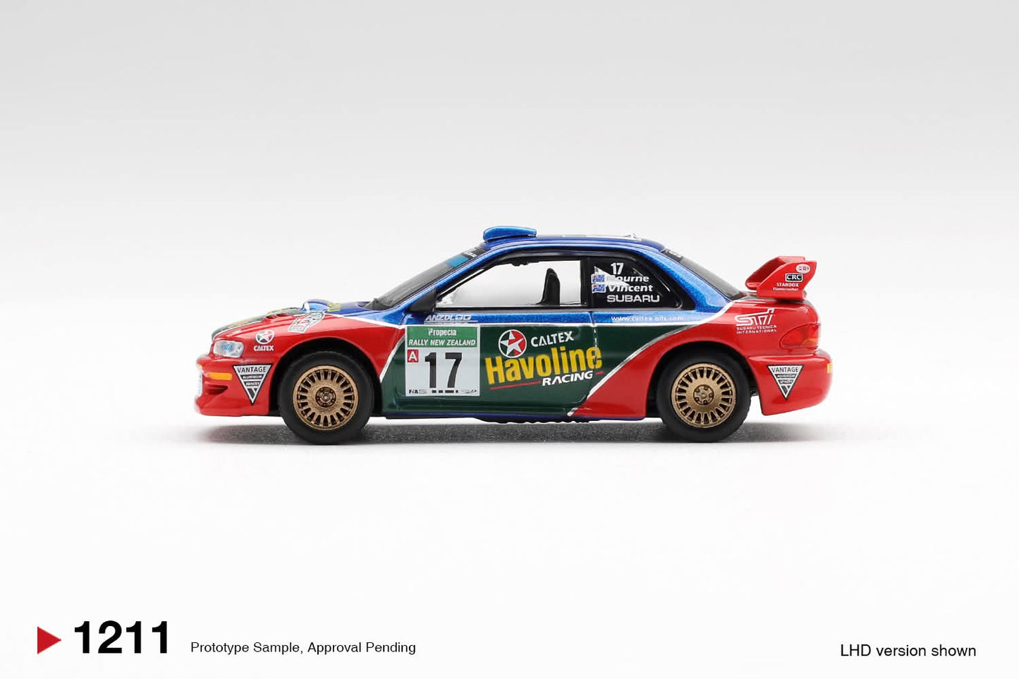 [Pre-Order] Mini GT Subaru Impreza WRC98 #17 2000 Rally New Zealand MGT01211 1/64 Diecast