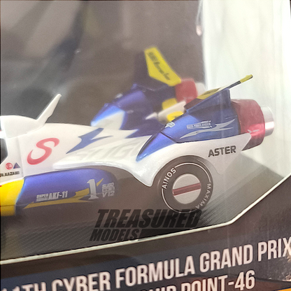 MegaHouse 2pcs Set Heritage Edition Cyber Formula Grand Prix Super Asurada AKF-11 & Exssperion ZA-8 1/64 Diecast