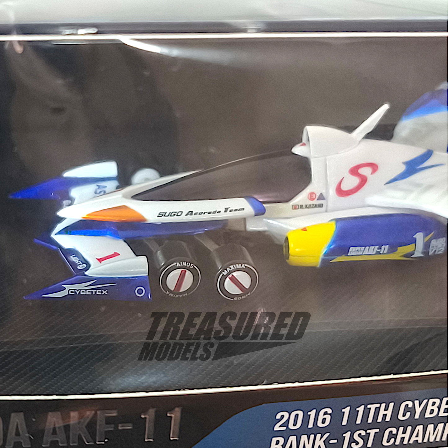 MegaHouse 2pcs Set Heritage Edition Cyber Formula Grand Prix Super Asurada AKF-11 & Exssperion ZA-8 1/64 Diecast