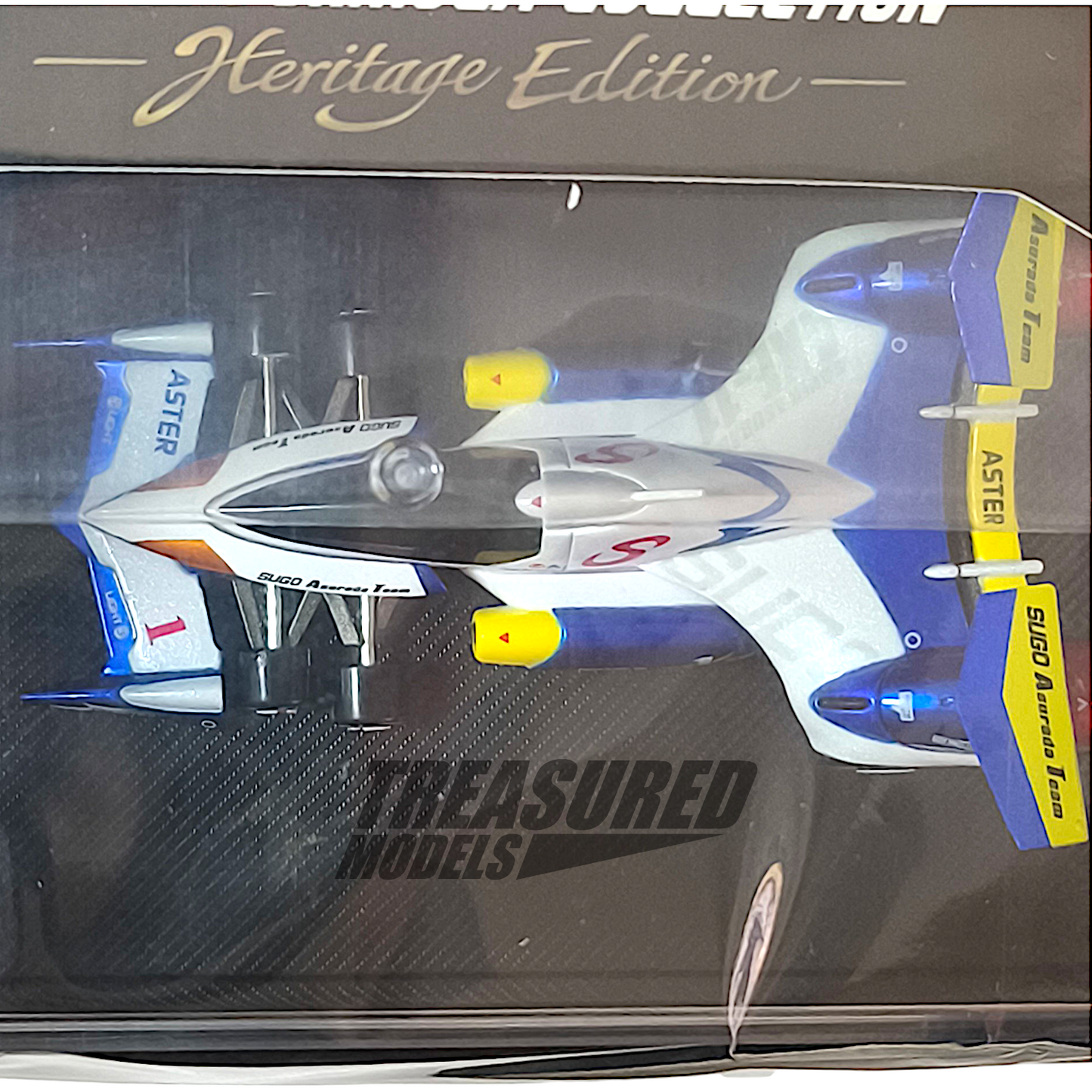 MegaHouse 2pcs Set Heritage Edition Cyber Formula Grand Prix Super Asurada AKF-11 & Exssperion ZA-8 1/64 Diecast