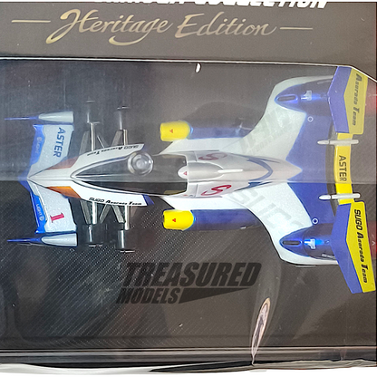 MegaHouse 2pcs Set Heritage Edition Cyber Formula Grand Prix Super Asurada AKF-11 & Exssperion ZA-8 1/64 Diecast