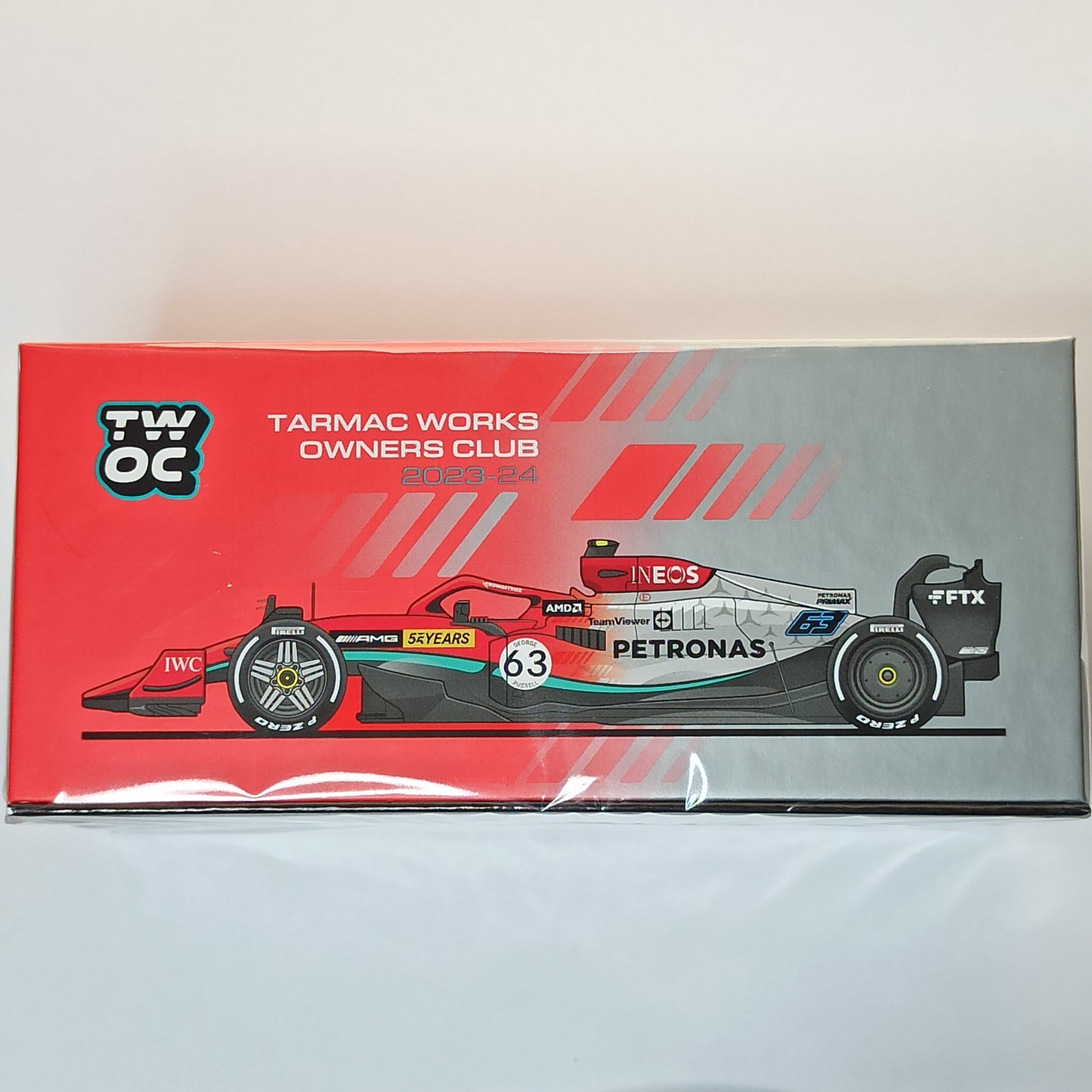 Tarmac Works Mercedes-AMG F1 W13 E Performance 55th Anniversary Show Car Lewis Hamilton & George Russell T64G-F044-55AMG 1/64 Diecast