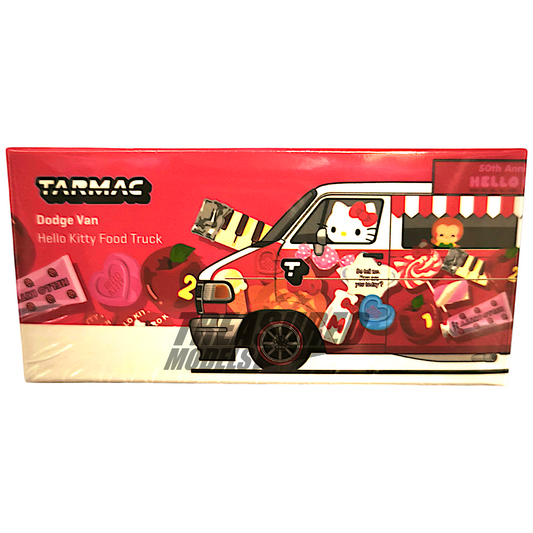 Tarmac Works Dodge Van Hello Kitty Food Truck 1/64 Diecast