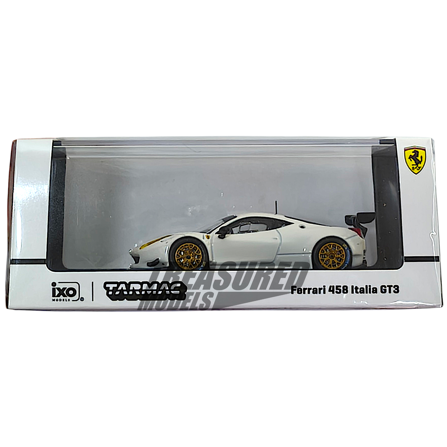 Tarmac Works Ferrari 458 Italia GT3 White T64R-074-WH 1/64 Diecast