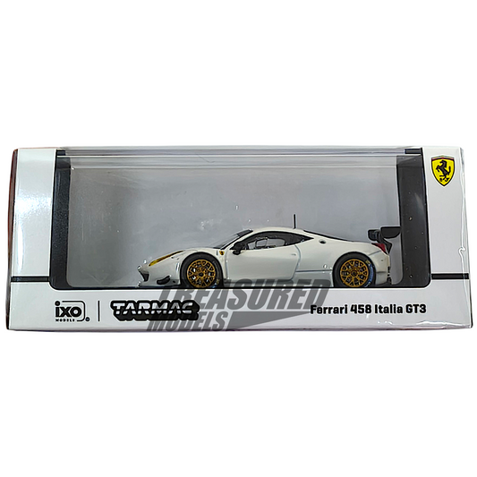 Tarmac Works Ferrari 458 Italia GT3 White T64R-074-WH 1/64 Diecast