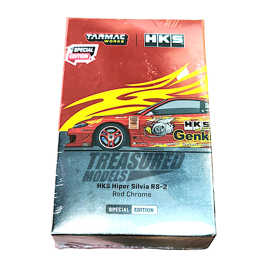 Tarmac Works HKS Hiper Silvia RS-2 Red Chrome Special Edition T64G-023-HKSRC 1/64 Diecast