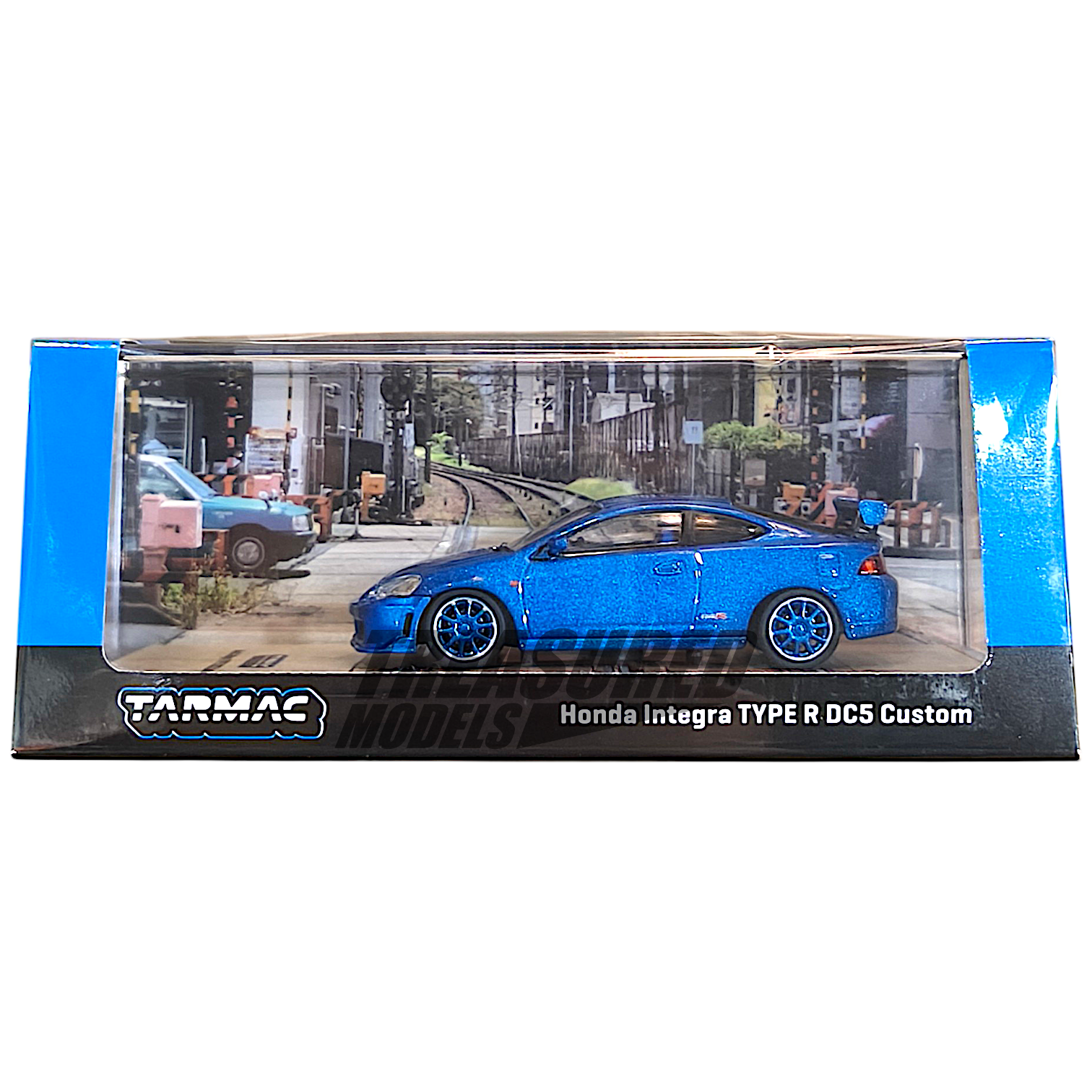 Tarmac Works Honda Integra TYPE R DC5 Custom Blue Metallic T64R-TL022-BL  1&frasl;64 Diecast