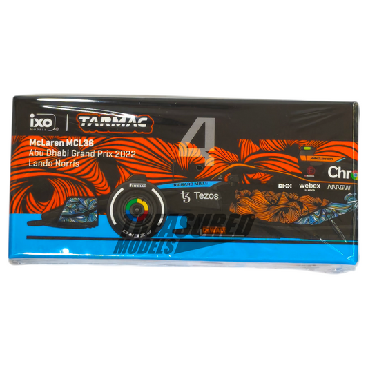 Tarmac Works McLaren MCL36 Abu Dhabi Grand Prix 2022 Lando Norris T64G-F041-LN3 1/64 Die Cast