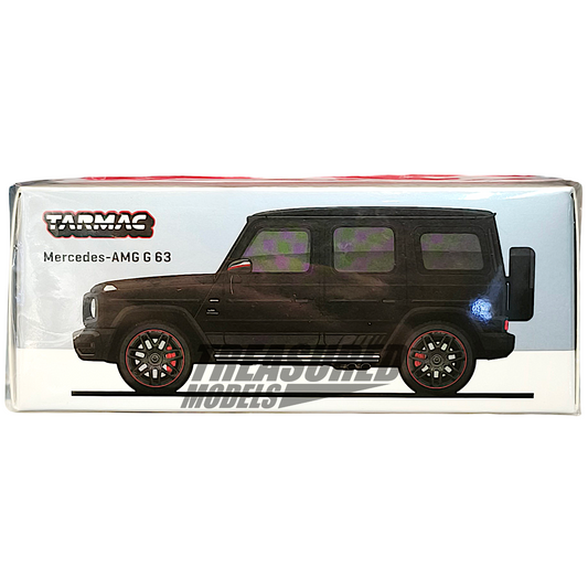Tarmac Works Mercedes-AMG G63 Matte Black T64R-040-MB 1/64 Die Cast