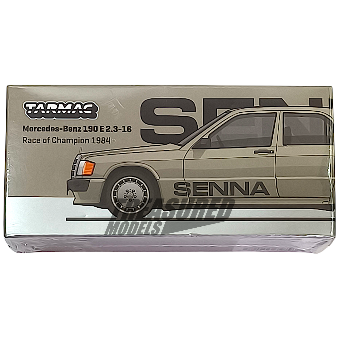 Tarmac Works Mercedes-Benz 190 E 2.3-16 Race of Champion 1984 Ayrton Senna T64G-047-84R0C11 1/64 Diecast