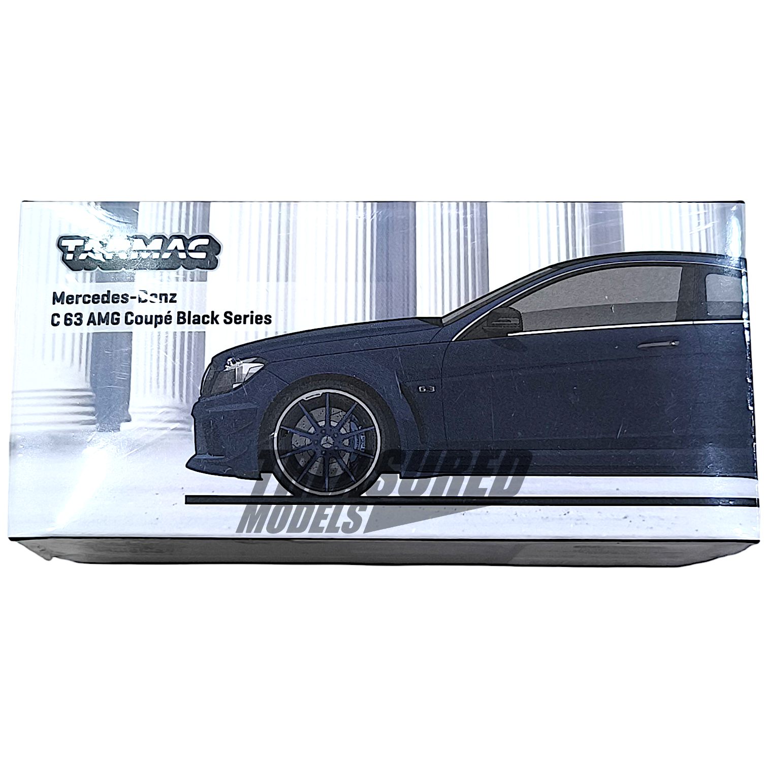 Tarmac Works Mercedes-Benz C 63 AMG Coupe Black Series Matta Black T64G-009-MB 1/64 Diecast
