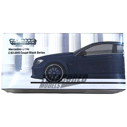 Tarmac Works Mercedes-Benz C 63 AMG Coupe Black Series Matta Black T64G-009-MB 1/64 Diecast