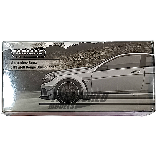 Tarmac Works Mercedes-Benz C 63 AMG Coupe Black Series Silver Metallic T64G-009-SL 1/64 Diecast
