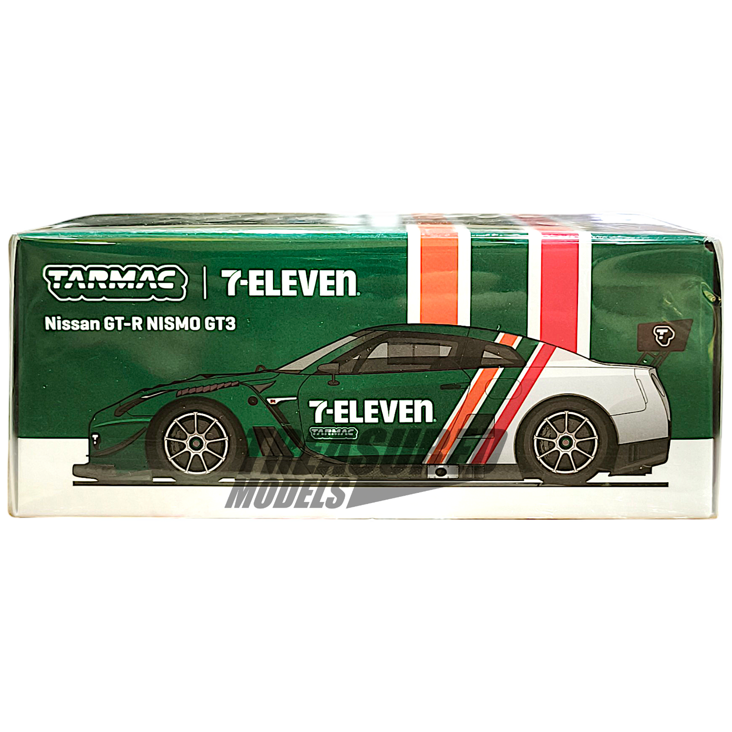 Tarmac Works Nissan GT-R Nismo GT3 Green Special Edition 7-Eleven Taiwan 1/64 Diecast