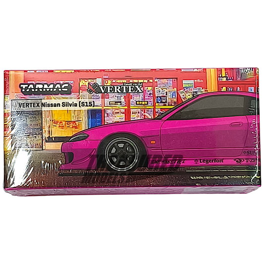 Tarmac Works Nissan Silvia S15 Vertex Pink Metallic T64G-023-PI 1/64 Diecast