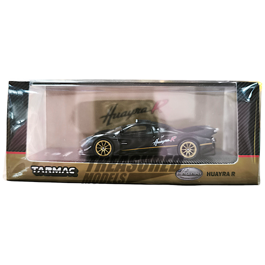 Tarmac Works Pagani Huayra R Matt Black Carbon Fiber T64G-TL035-MBCF 1/64 Diecast