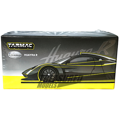 Tarmac Works Pagani Huayra R Matt Black Silver T64G-TL035-MBS 1/64 Diecast