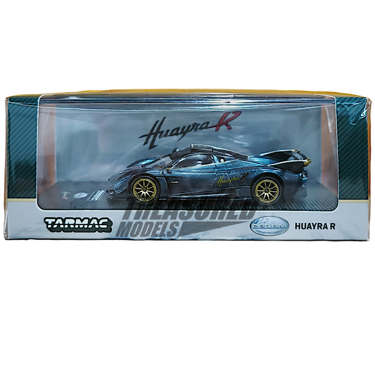 Tarmac Works Pagani Huayra R Turquoise Carbon Fiber – USA Special Edition T64G-TL035-TCF 1/64 Diecast
