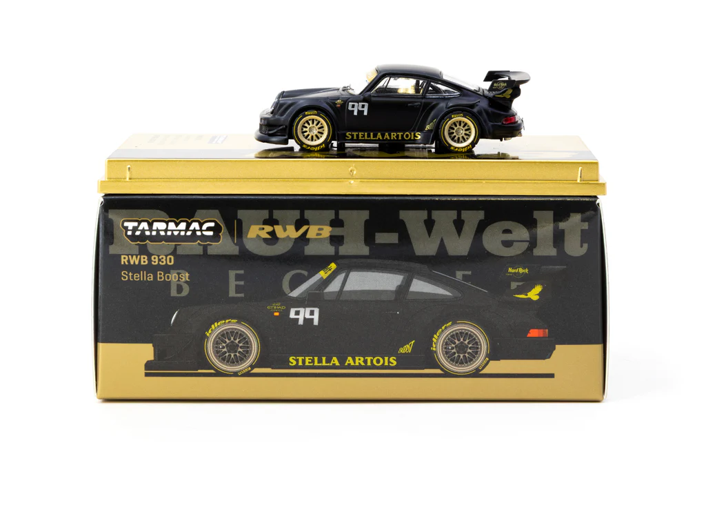 Tarmac Works Porsche RWB 930 Stella Boost RWB idlers 12 Hours Endurance Race 2018 – Stance Garage 2025 Special Edition T64-015MB99 1/64 Die Cast