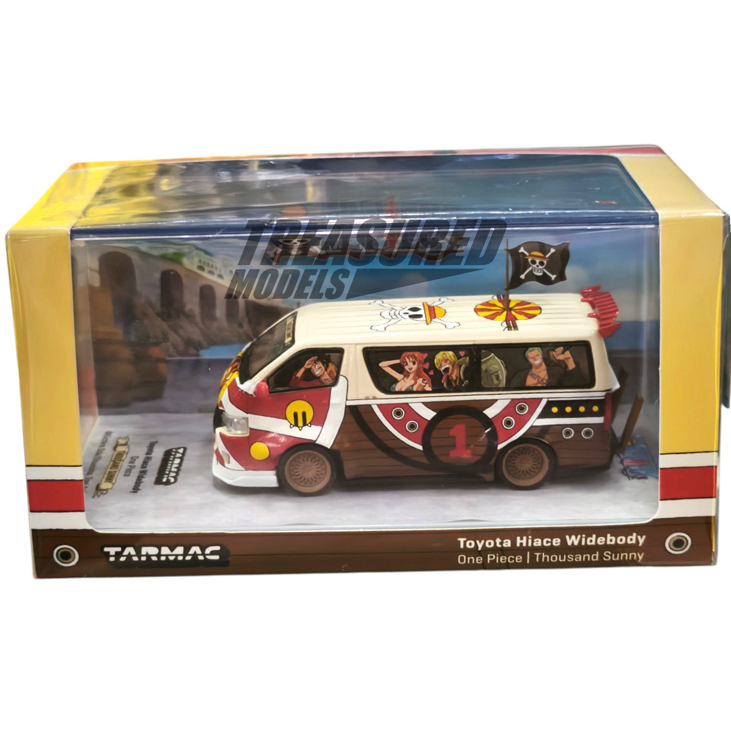 Tarmac Works Toyota Hiace Widebody One Piece Thousand Sunny 1/64 Tarmac Works Toyota Hiace Widebody One Piece Thousand Sunny 1/64