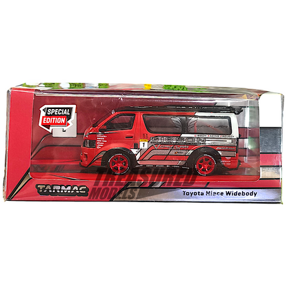 Tarmac Works Toyota Hiace Widebody Red Special Edition T64-038-GBN 1/64 Diecast