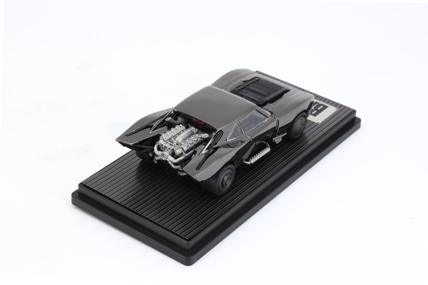 Inno64 Awesomeism The Batman Batmobile Black Chrome TheBatman003 1/64 Diecast