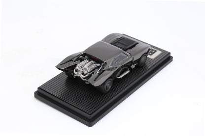 Inno64 Awesomeism The Batman Batmobile Black Chrome TheBatman003 1/64 Diecast