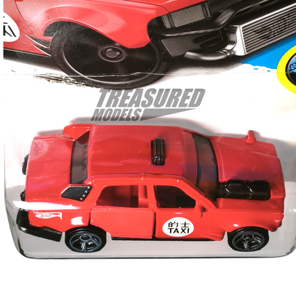 Hot Wheels Time Attaxi Red 2016 Main Line HW City Works 1/64 Die Cast