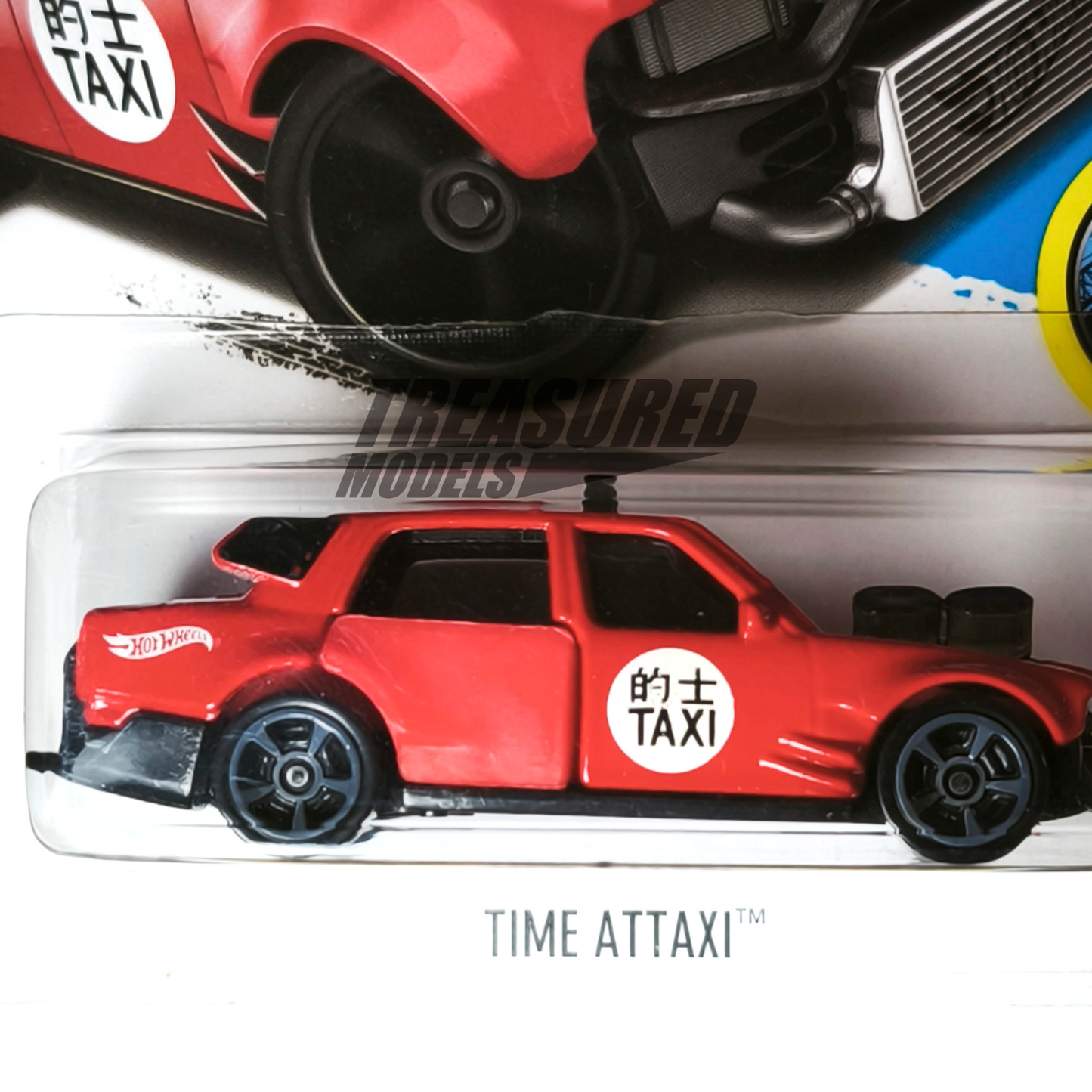 Hot Wheels Time Attaxi Red 2016 Main Line HW City Works 1/64 Die Cast