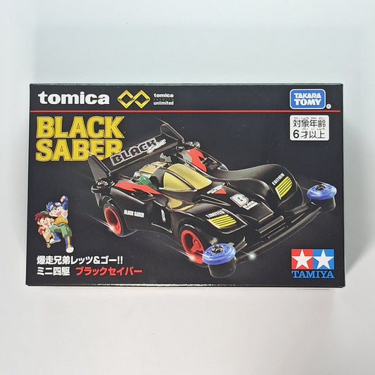 Tomica Premium Unlimited Bakusou Kyoudai Lets & Go!! Mini 4WD Black Saber 2024 Takara Tomy 1/64 Diecast