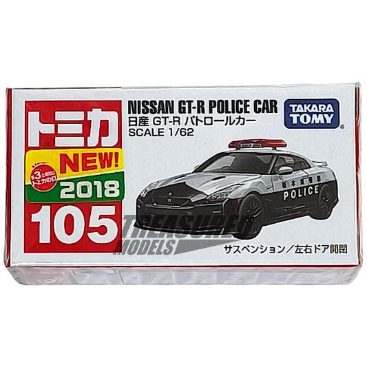 Tomica Nissan GT-R R35 Police Car 1/64 Diecast