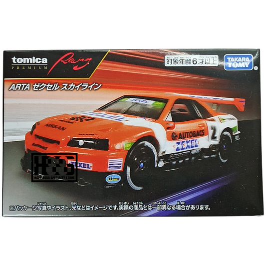 Tomica Nissan Nismo GT-R R34 Arta Zexel Orange Tomica Premium Racing 1/64 Die Cast