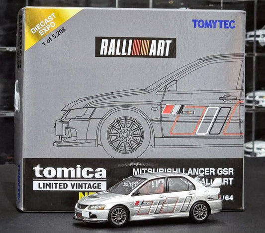 TomyTec Mitsubishi Lancer GSR EVO IX MR Ralliart Silver IDE 2025 1/64 Diecast