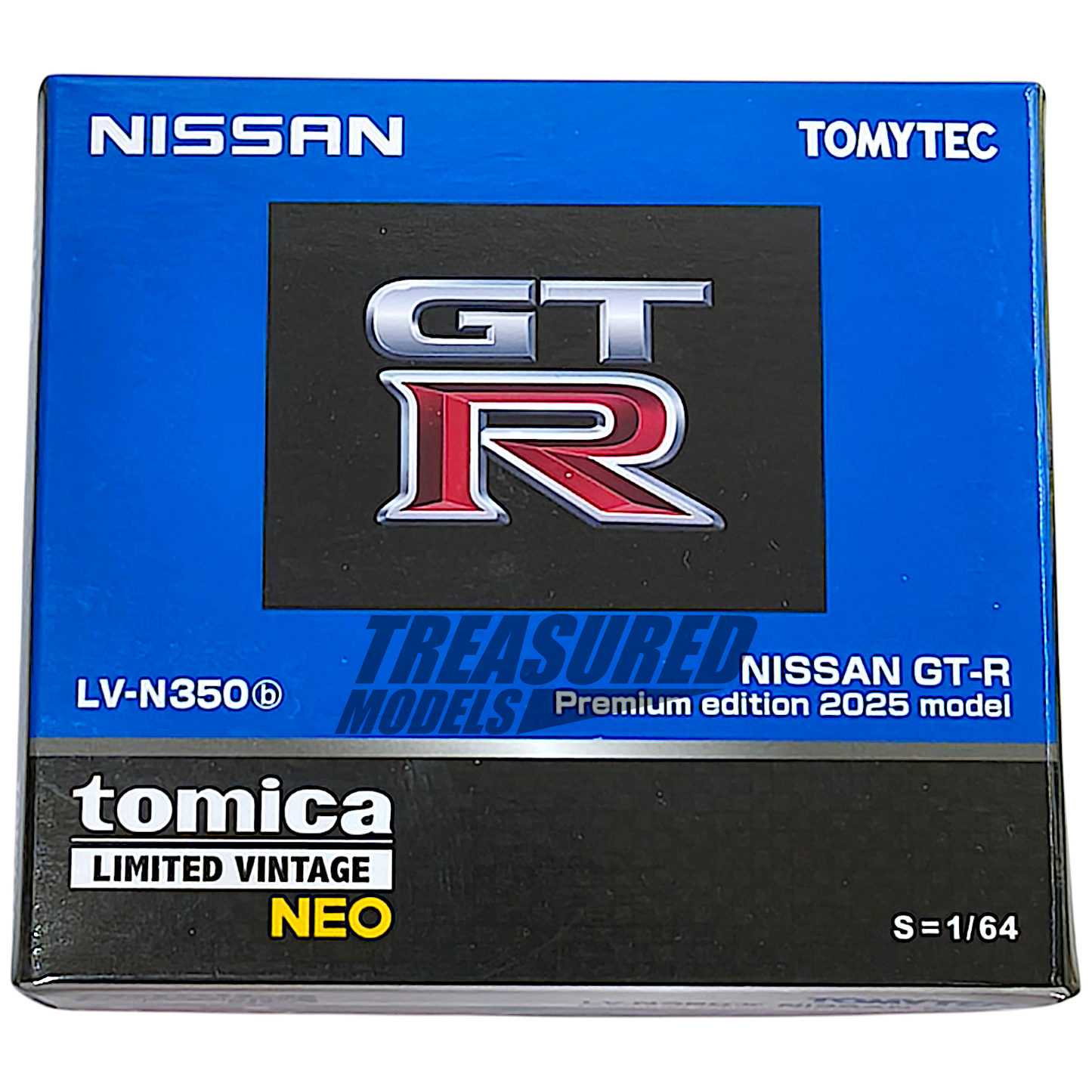 TomyTec Tomica Limited Vintage Neo Nissan Skyline GT-R R35 2025 Premium Edition Blue LV-N350b 1/64 Diecast