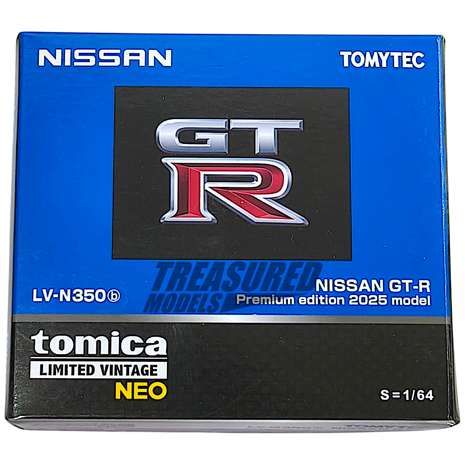 TomyTec Tomica Limited Vintage Neo Nissan Skyline GT-R R35 2025 Premium Edition Blue LV-N350b 1/64 Diecast