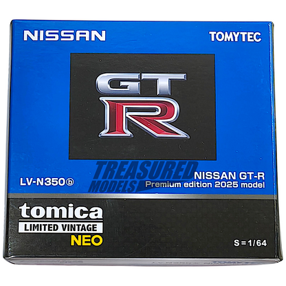 TomyTec Tomica Limited Vintage Neo Nissan Skyline GT-R R35 2025 Premium Edition Blue LV-N350b 1/64 Diecast